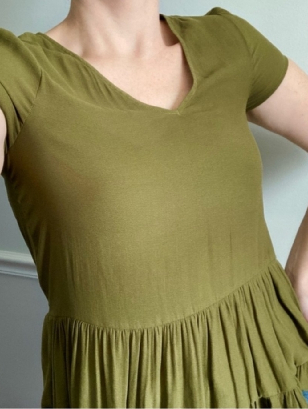 Anthro Ruffle Blouse